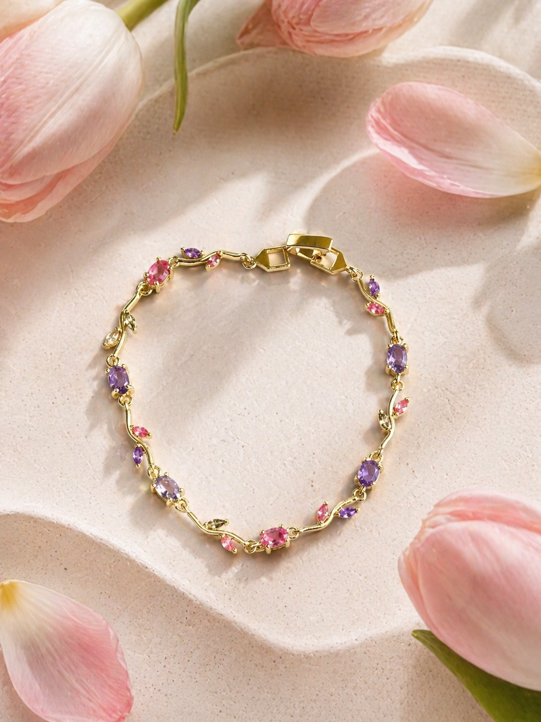 Pink Tulip Bracelet