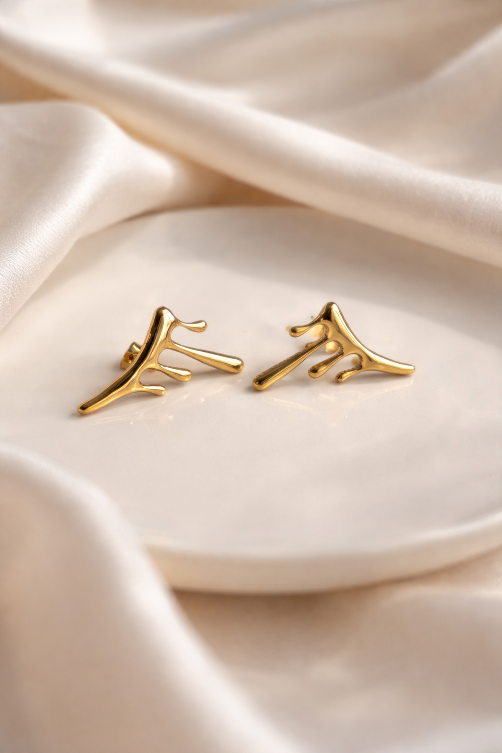 Anti Tarnish Irregular Stud Earrings