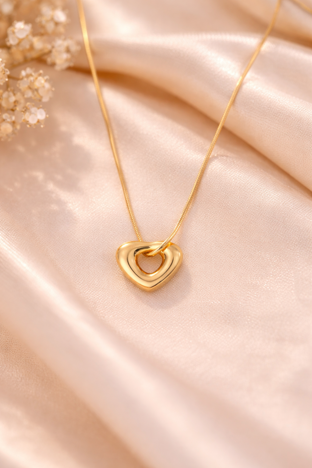 Anti Tarnish Heart Necklace