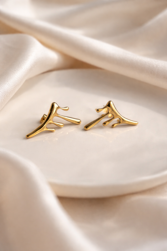 Anti Tarnish Irregular Stud Earrings
