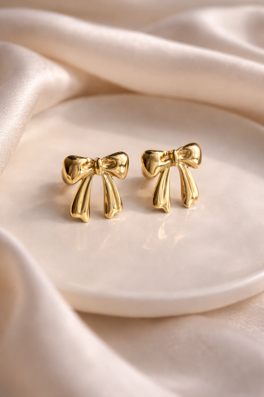 Anti Tarnish Bow Earrings