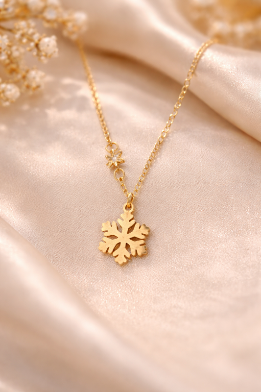 Anti Tarnish Snowflake Necklace
