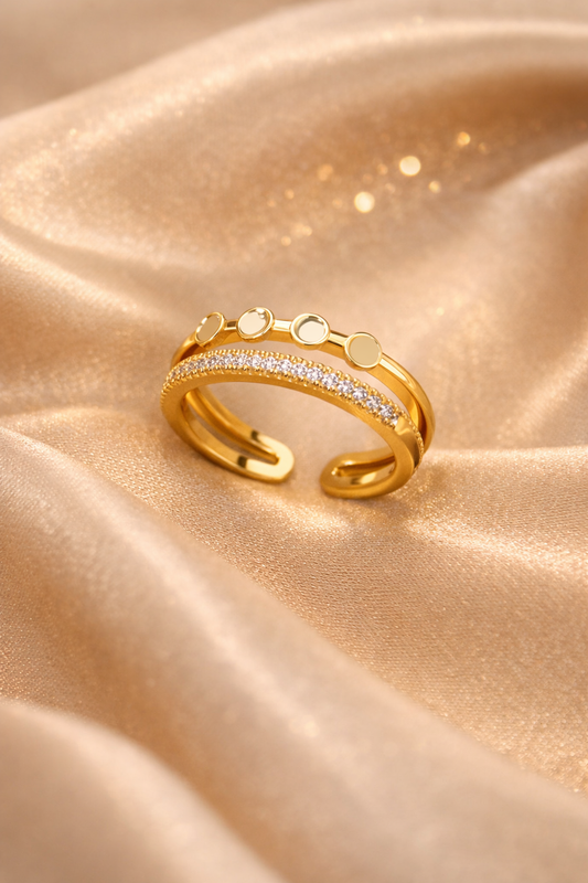 Anti Tarnish Adjustable Rings
