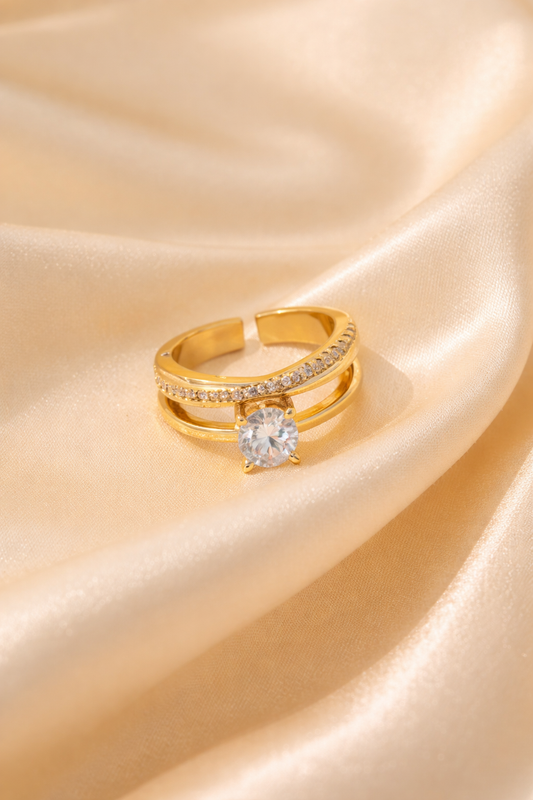 Anti Tarnish Adjustable Ring