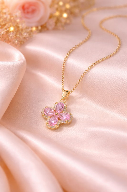 Anti Tarnish Flower Necklace